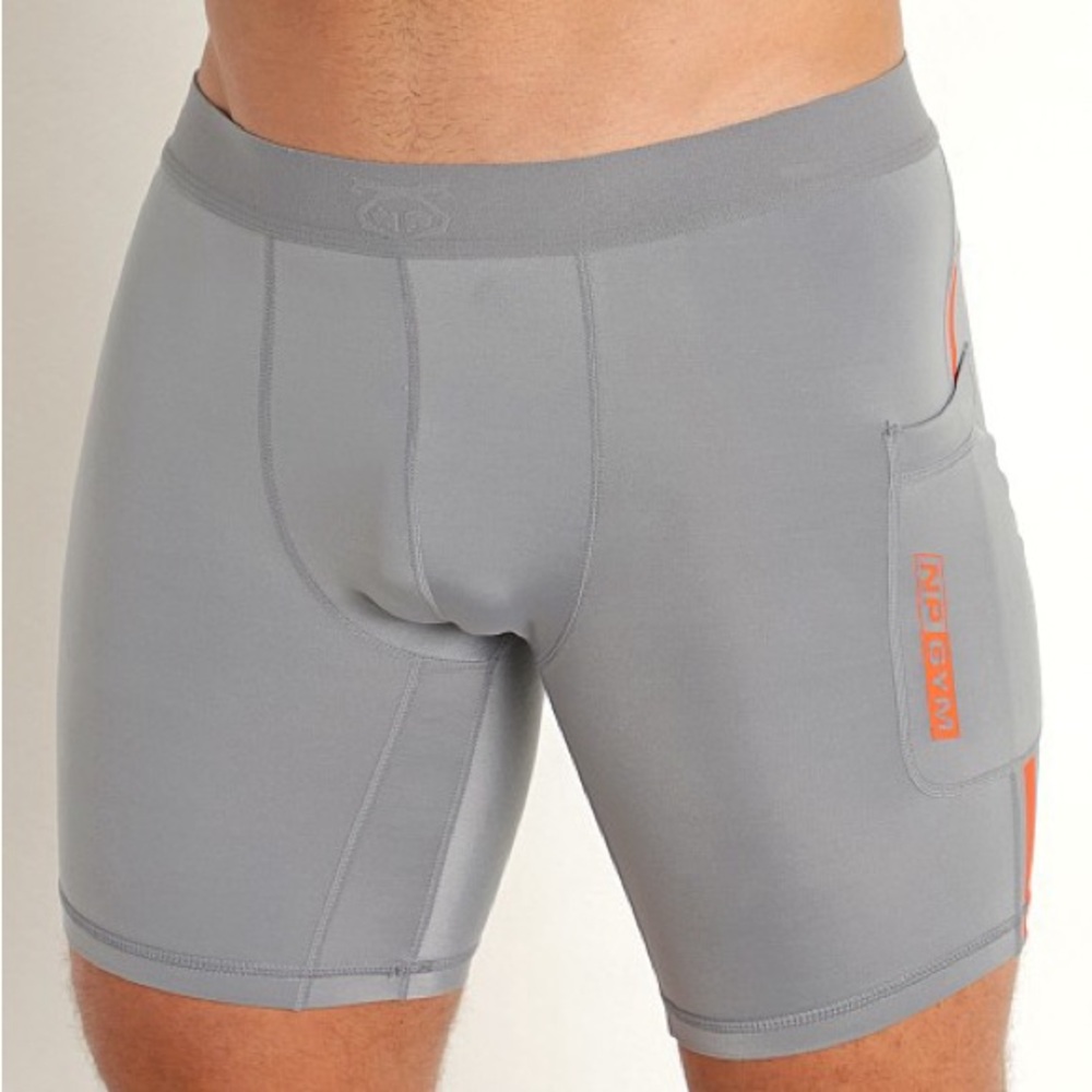 NASTY PIG JOLT COMPRESSION SHORT MONUMENT GREY